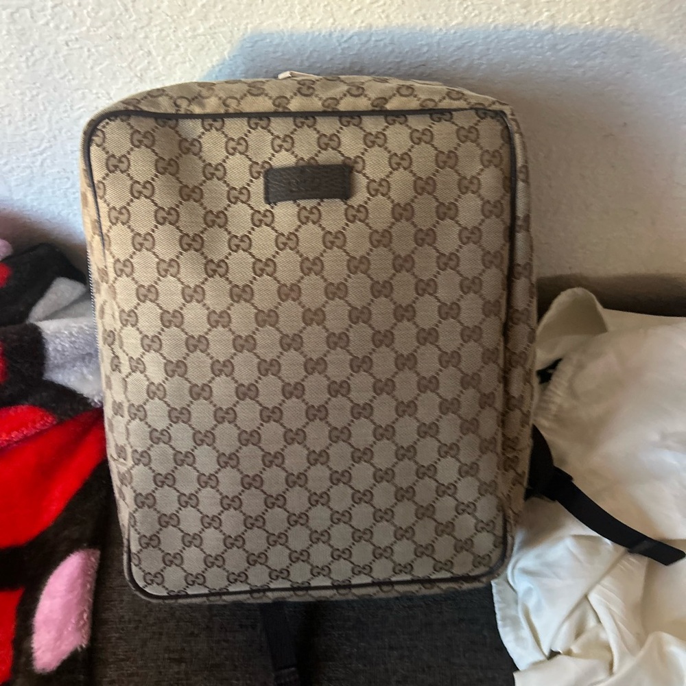 Gucci Brown Monogram Men's Backpack